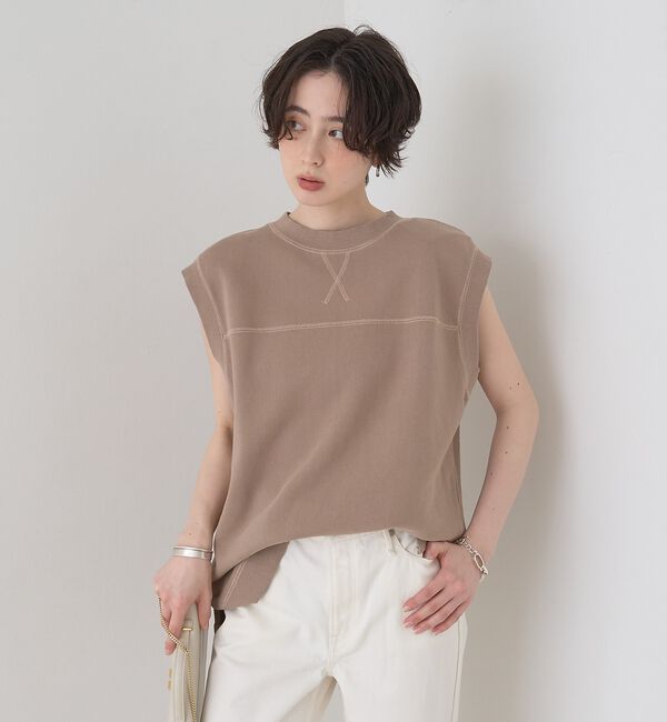 Rouge vif「ヴィンテージライクタンクTシャツ/ノースリーブ【予約】」|Tシャツ・カットソー|