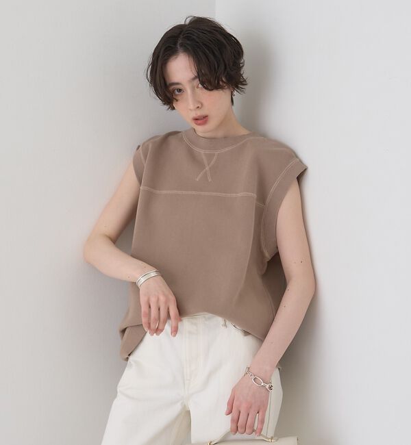 Rouge vif「ヴィンテージライクタンクTシャツ/ノースリーブ【予約】」|Tシャツ・カットソー|