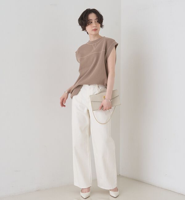 Rouge vif「ヴィンテージライクタンクTシャツ/ノースリーブ【予約】」|Tシャツ・カットソー|