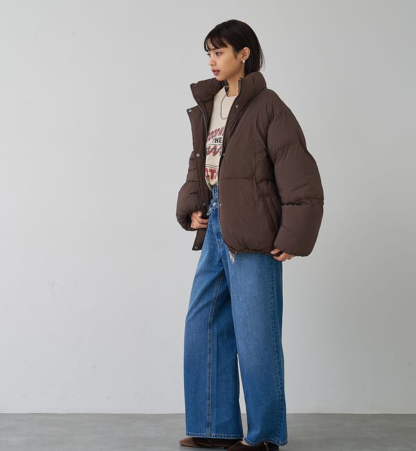 abahouse mavie「【non-no掲載】中綿オーバースタンドブルゾン」|ブルゾン・スタジャン|