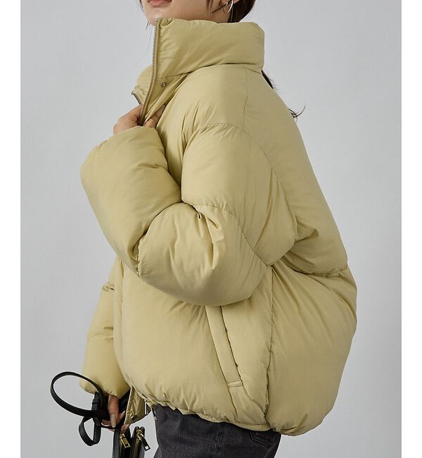 abahouse mavie「【non-no掲載】中綿オーバースタンドブルゾン」|ブルゾン・スタジャン|クリーム