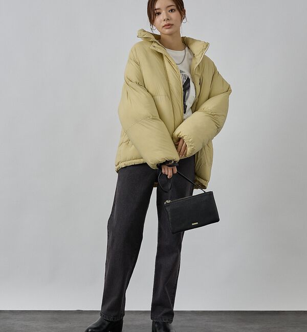 abahouse mavie「【non-no掲載】中綿オーバースタンドブルゾン」|ブルゾン・スタジャン|