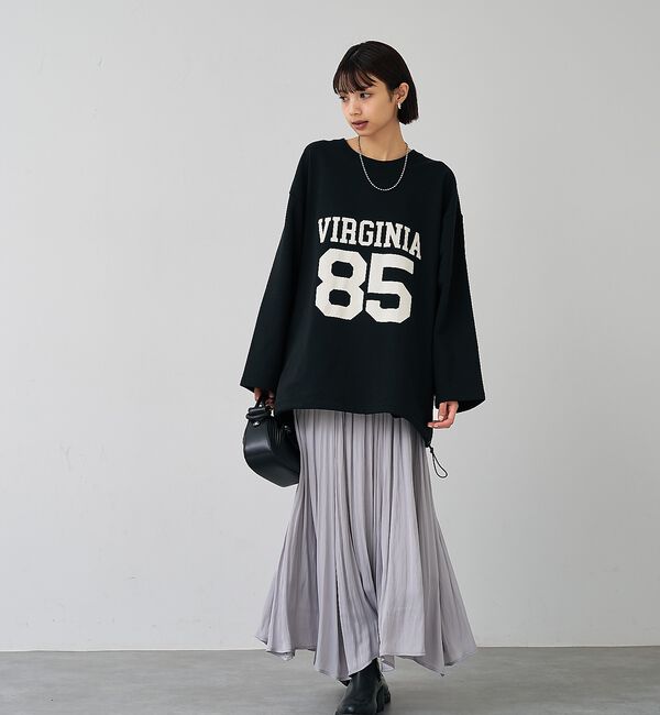 abahouse mavie「裏毛ドロストロゴプルオーバー」|スウェット・ジャージ|