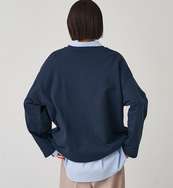 abahouse mavie「裏毛ドロストロゴプルオーバー」|スウェット・ジャージ|