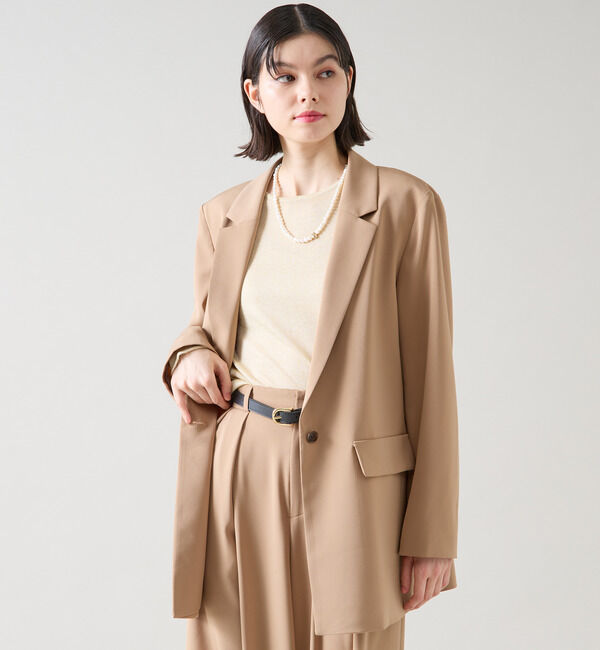 TIARA「リラックステーラードジャケット（セットアップ可）」|テーラードジャケット|