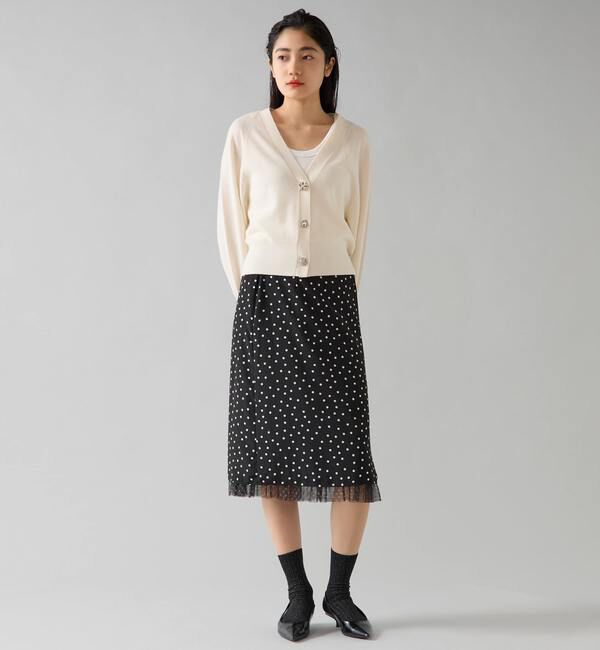 TIARA「ビジューボタンカーディガン」|ニット・セーター|