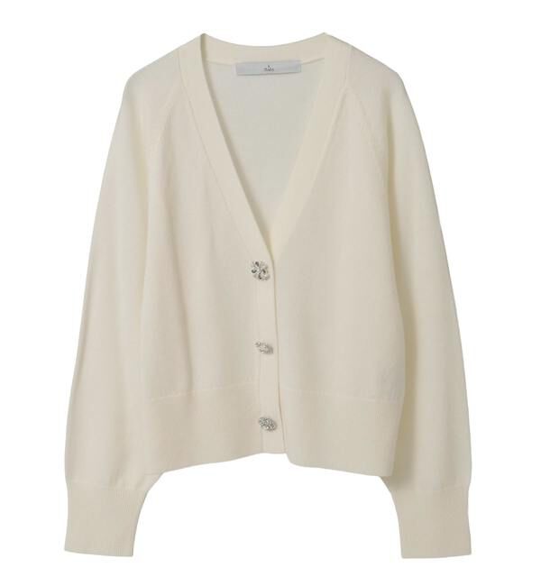 TIARA「ビジューボタンカーディガン」|ニット・セーター|