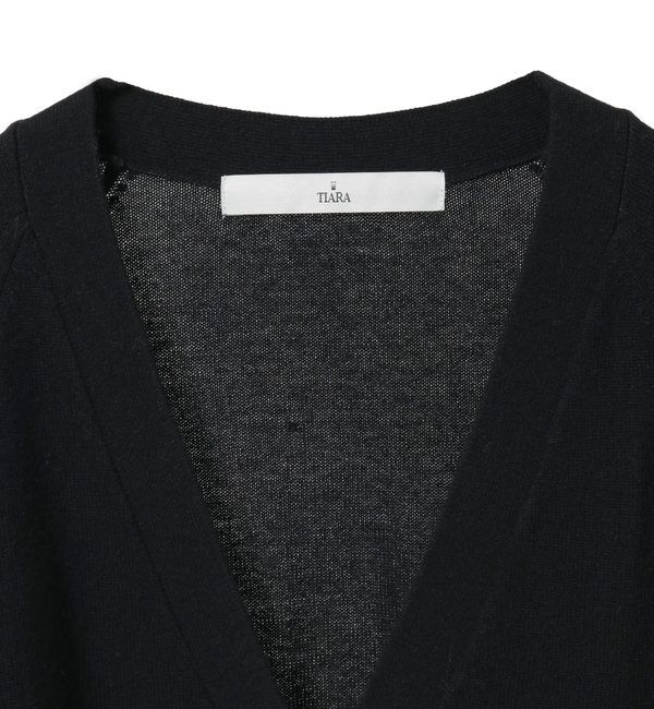 TIARA「ビジューボタンカーディガン」|ニット・セーター|