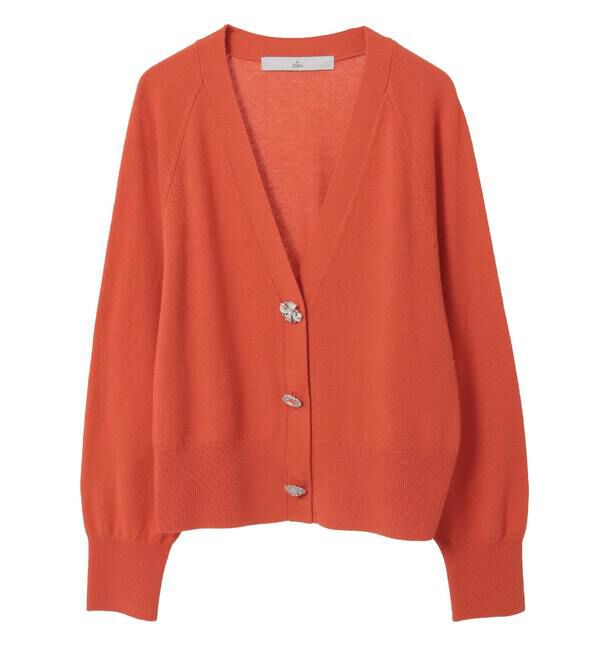 TIARA「ビジューボタンカーディガン」|ニット・セーター|