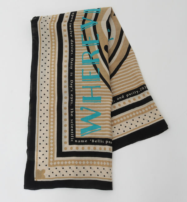 TIARA「【manipuri/マニプリ】インドストール」|バンダナ・スカーフ|ベージュ