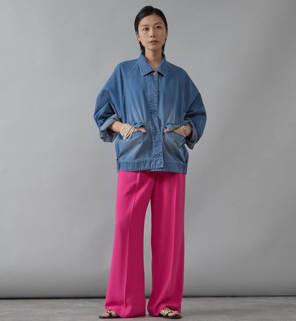 Liesse「ドルマンデニムブルゾン」|ブルゾン・スタジャン|