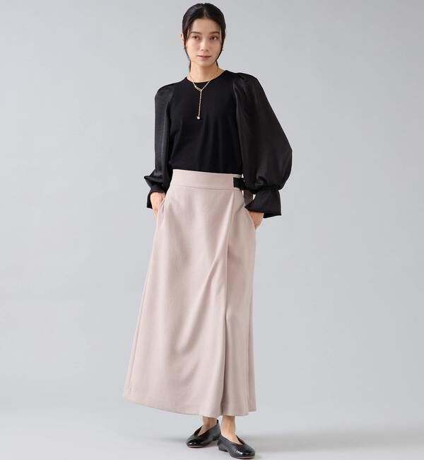 Liesse「ラップ風ナロースカート」|スカート|