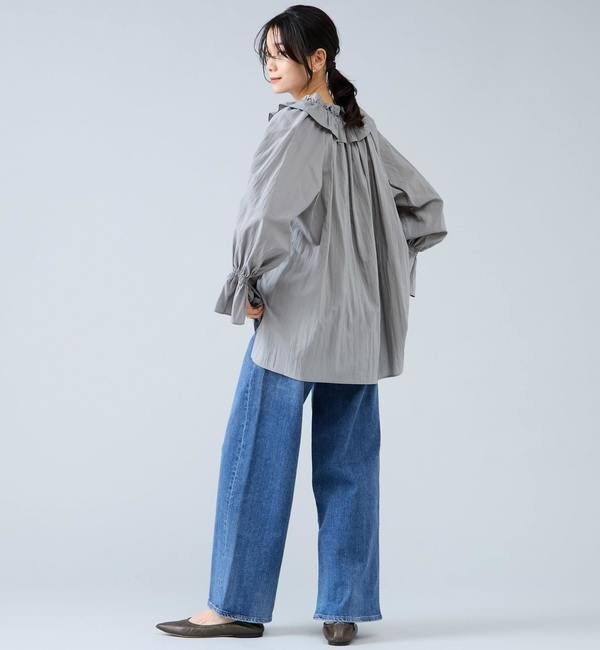 Liesse「フリルネックブラウス」|シャツ・ブラウス|