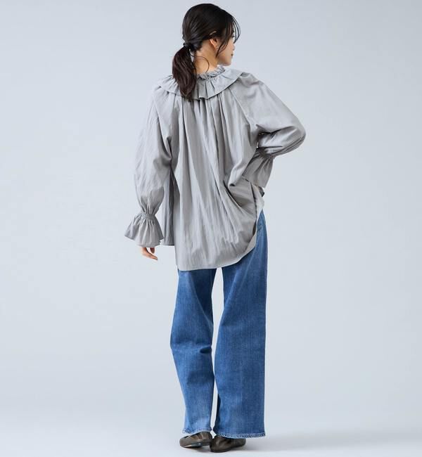 Liesse「フリルネックブラウス」|シャツ・ブラウス|