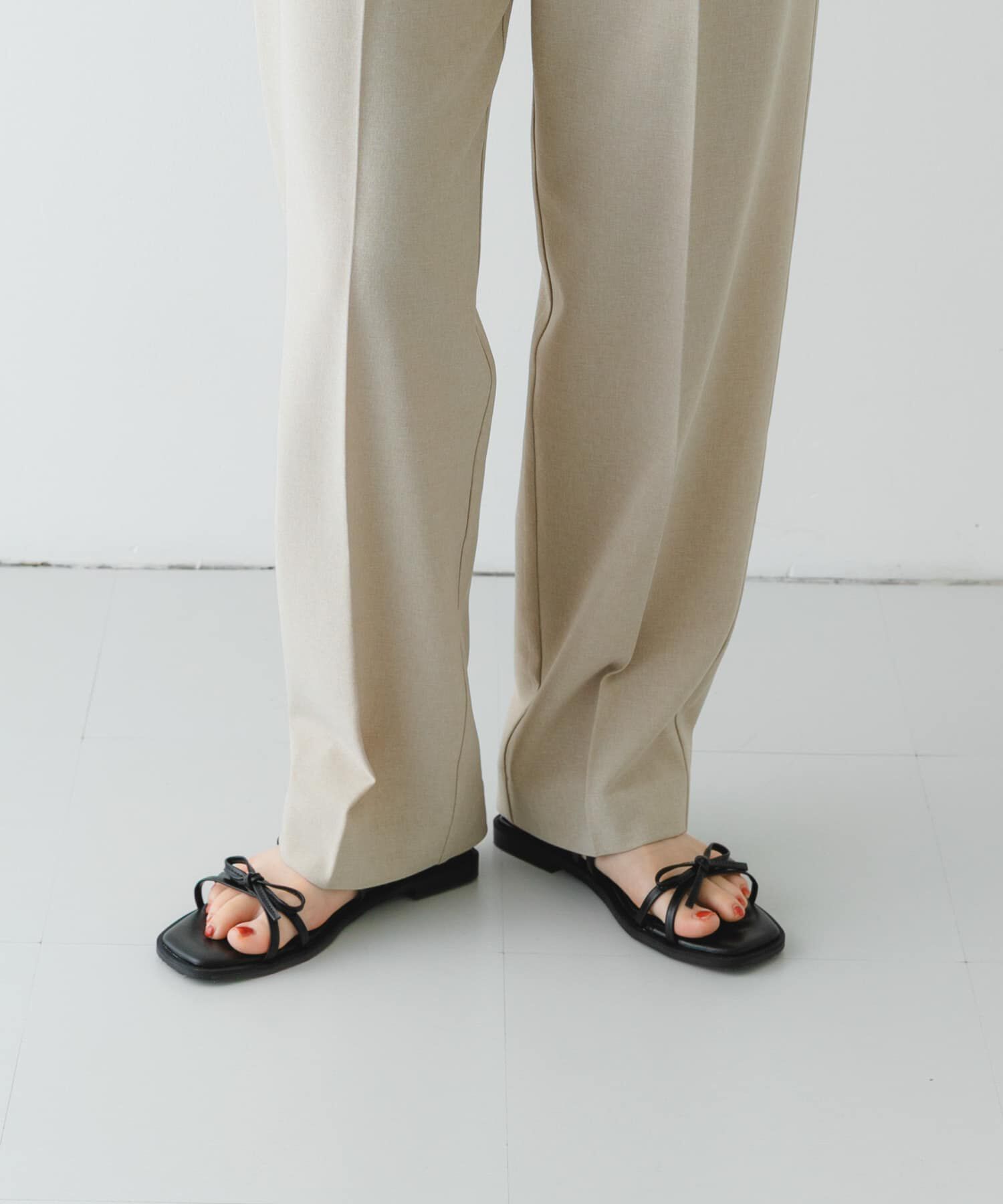 RODE SKO「『MADE IN JAPAN』ダブルリボンフラットサンダル」|サンダル|