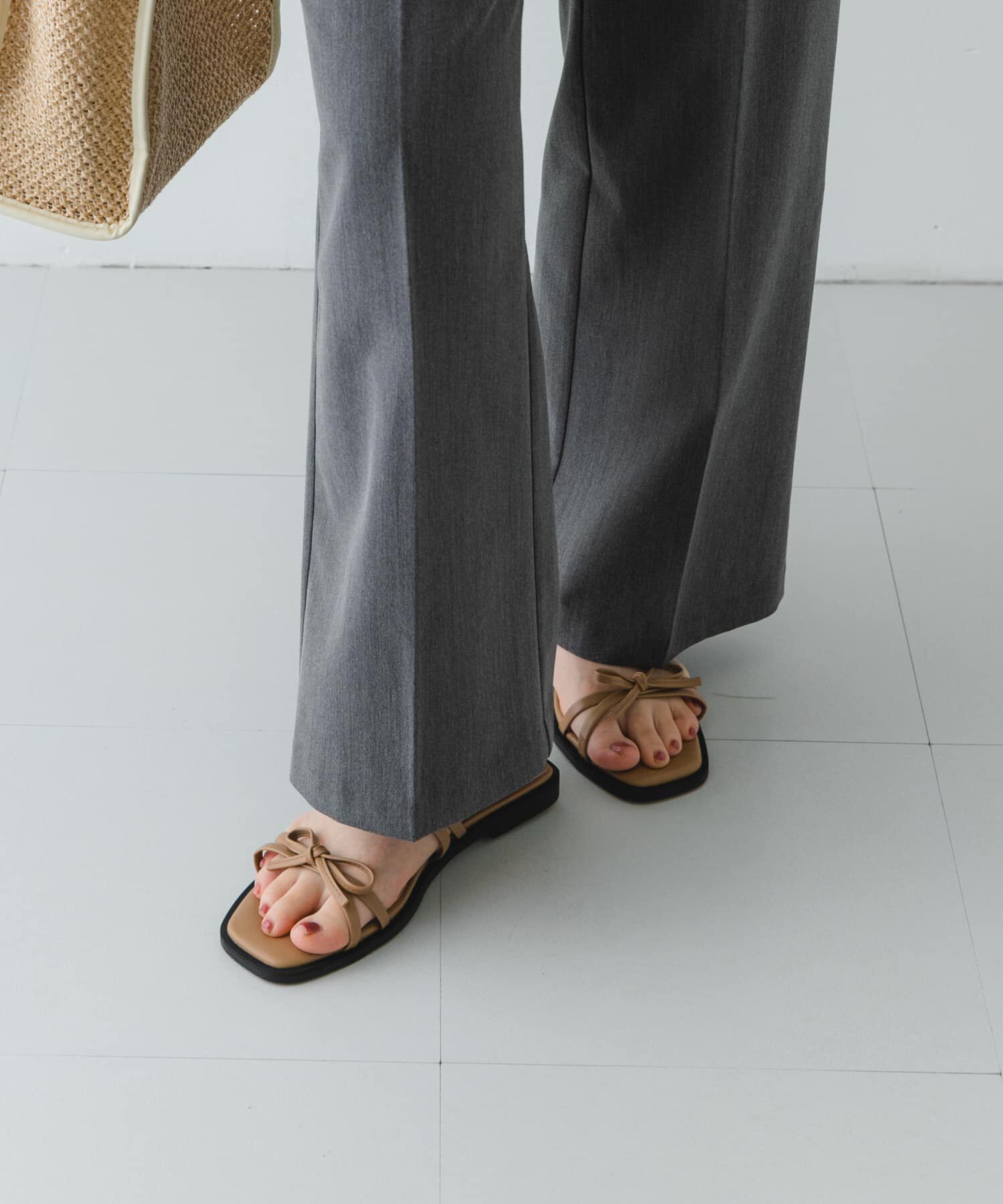 RODE SKO「『MADE IN JAPAN』ダブルリボンフラットサンダル」|サンダル|