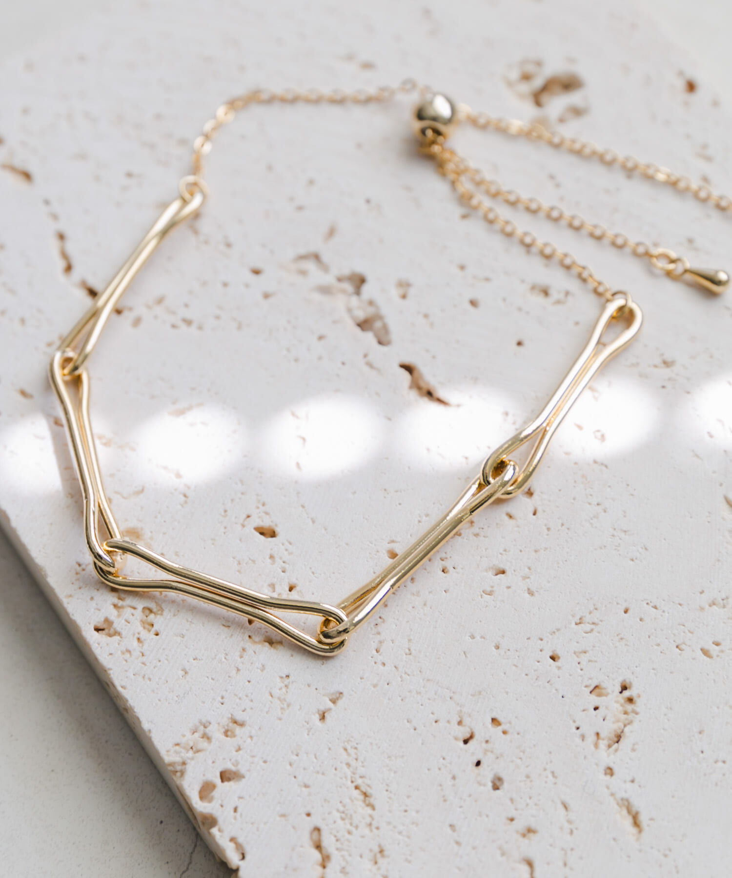 SMELLY「メタルデザインチェーンスライドブレスレット」|ブレスレット・バングル|