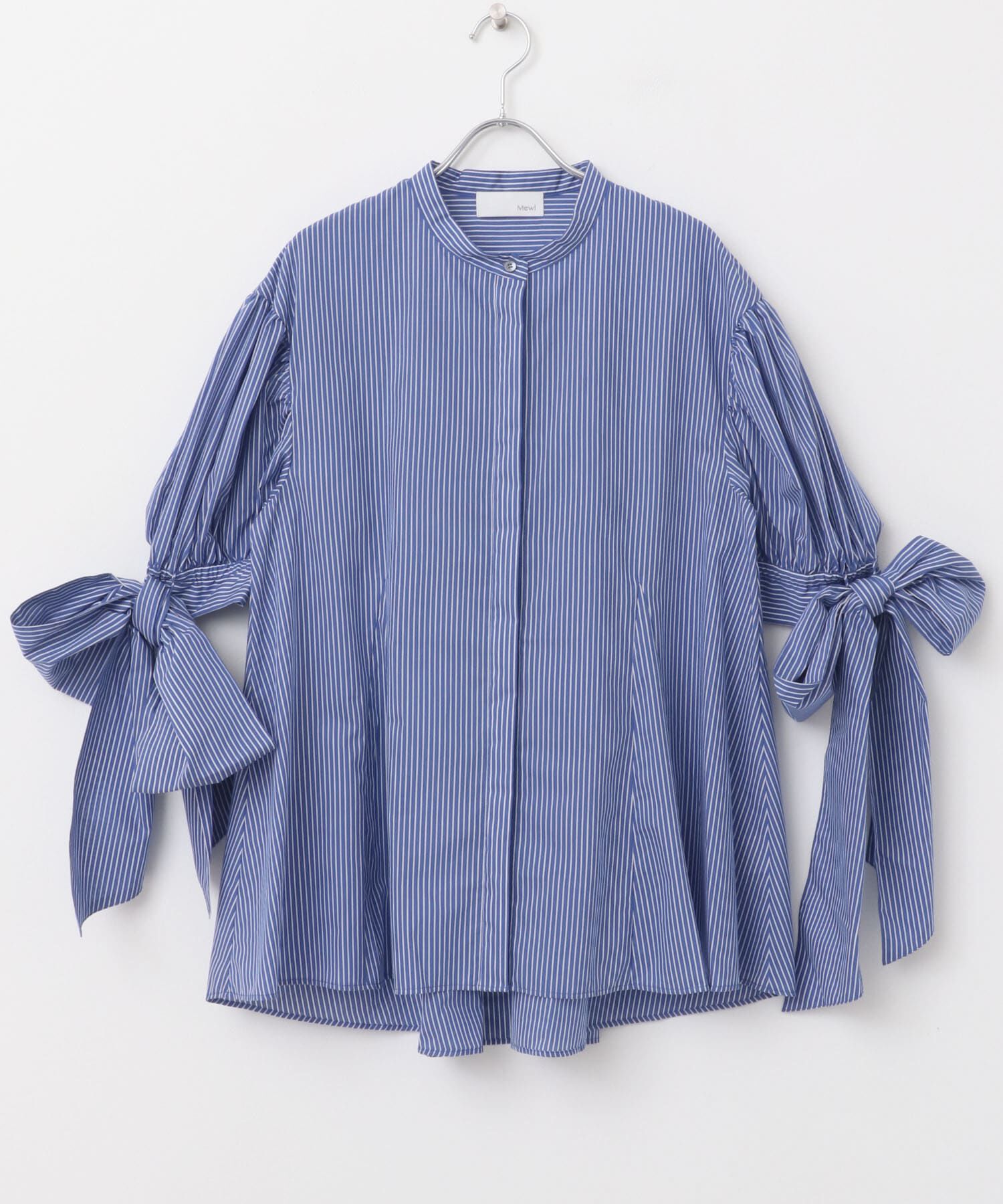 URBAN RESEARCH ROSSO「Mewl　ストライプBIGリボンシャツ」|シャツ・ブラウス|