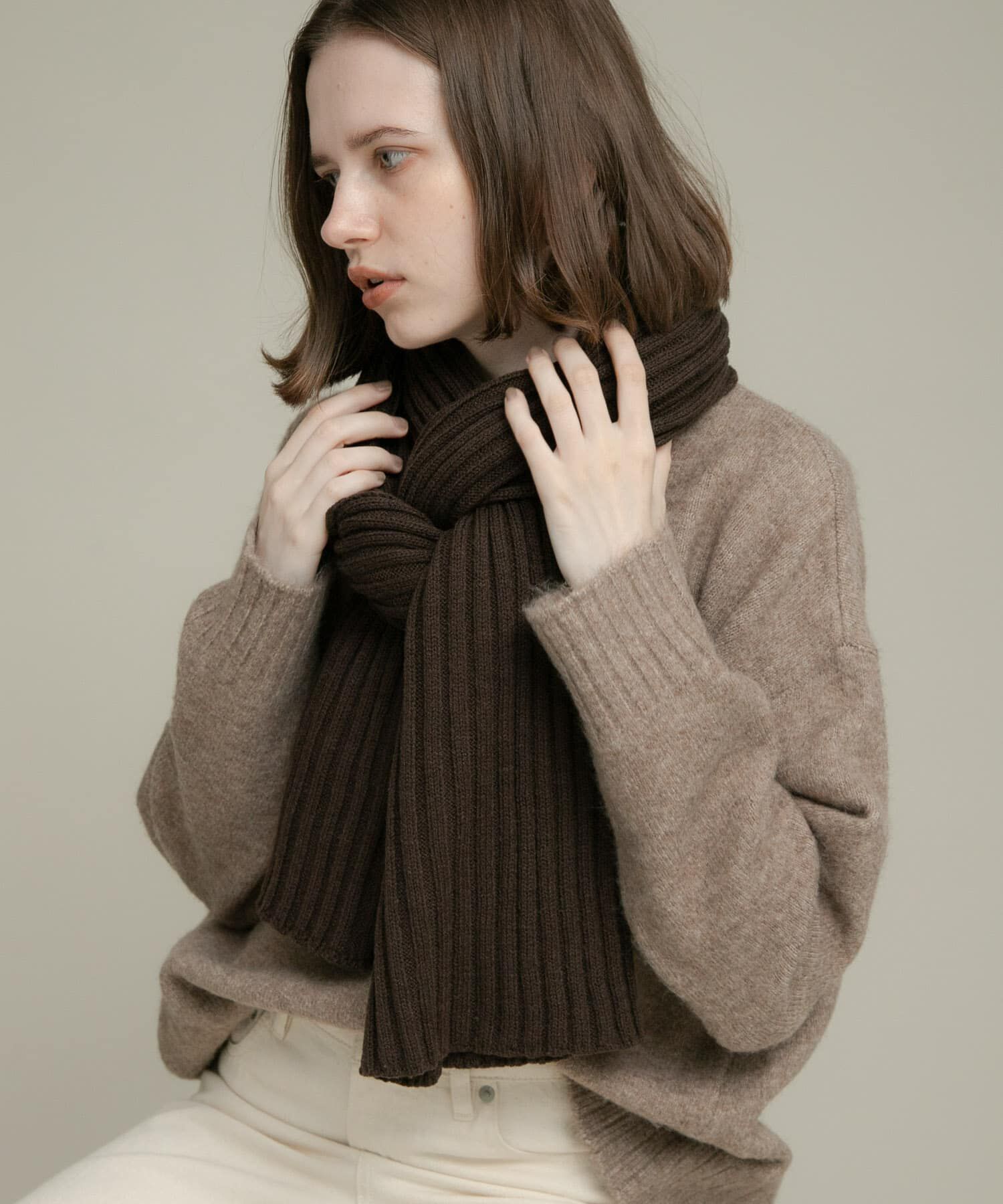 Sonny Label 「リブニットマフラー」|マフラー|