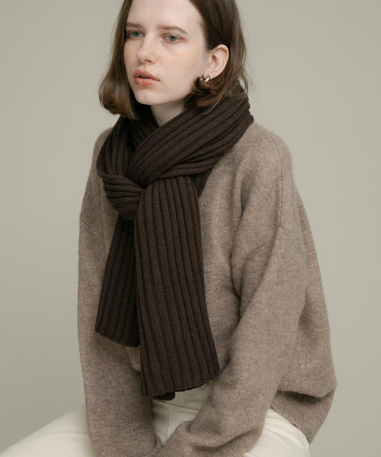 Sonny Label 「リブニットマフラー」|マフラー|