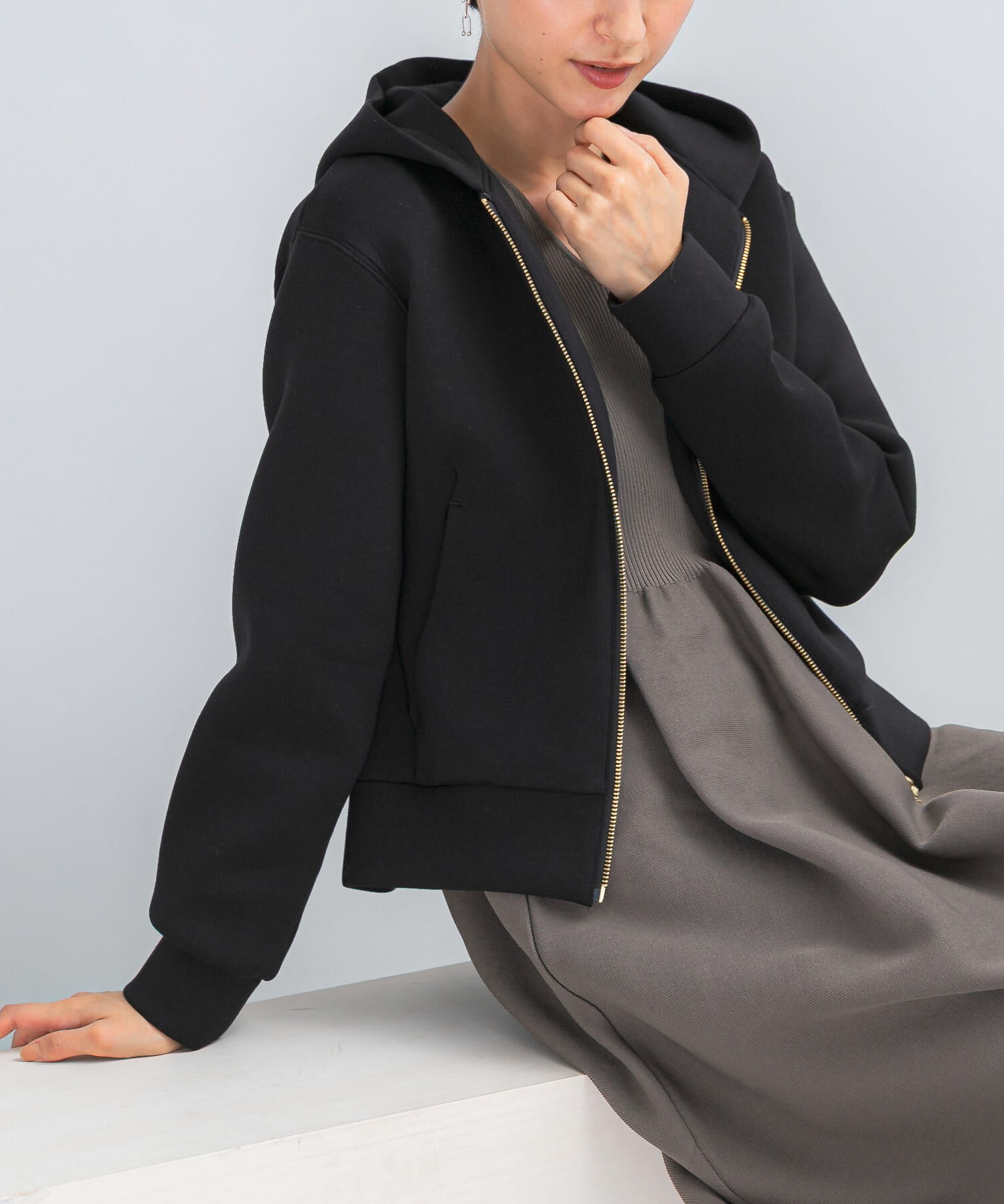 URBAN RESEARCH ROSSO「『WEB限定』刺繍ダンボールパーカー」|パーカー|