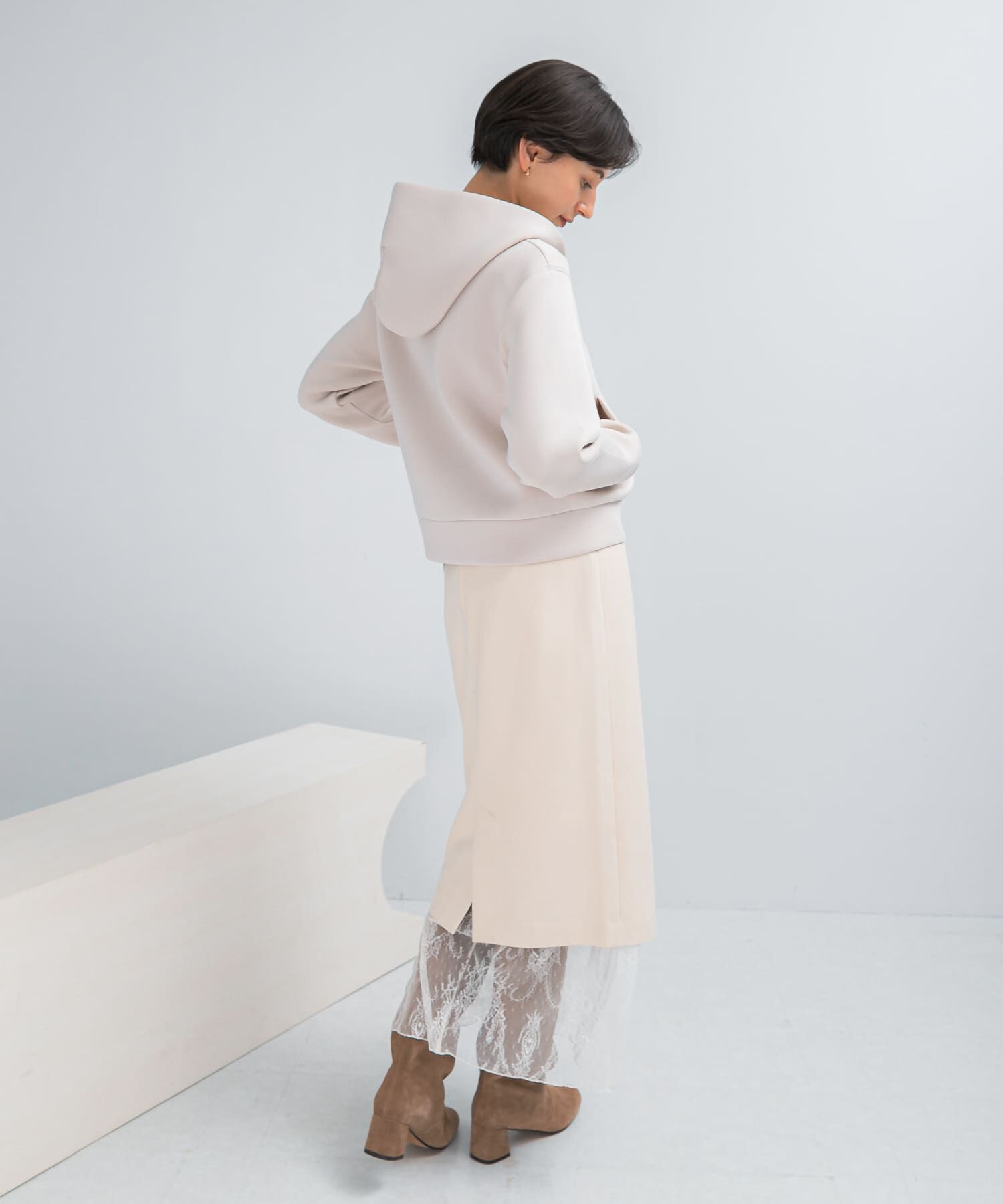 URBAN RESEARCH ROSSO「『WEB限定』刺繍ダンボールパーカー」|パーカー|