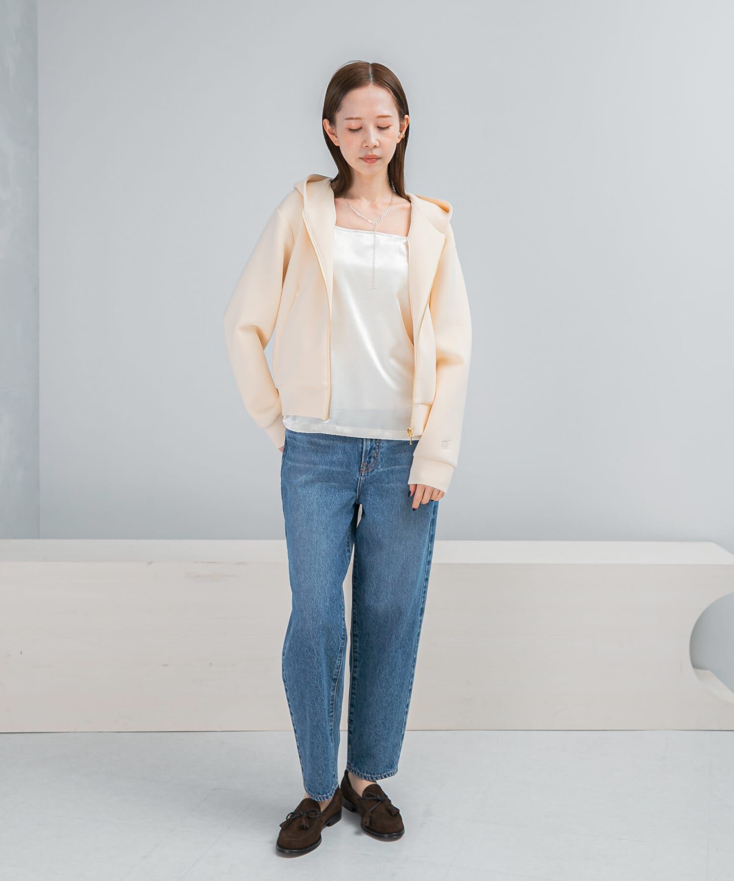 URBAN RESEARCH ROSSO「『WEB限定』刺繍ダンボールパーカー」|パーカー|