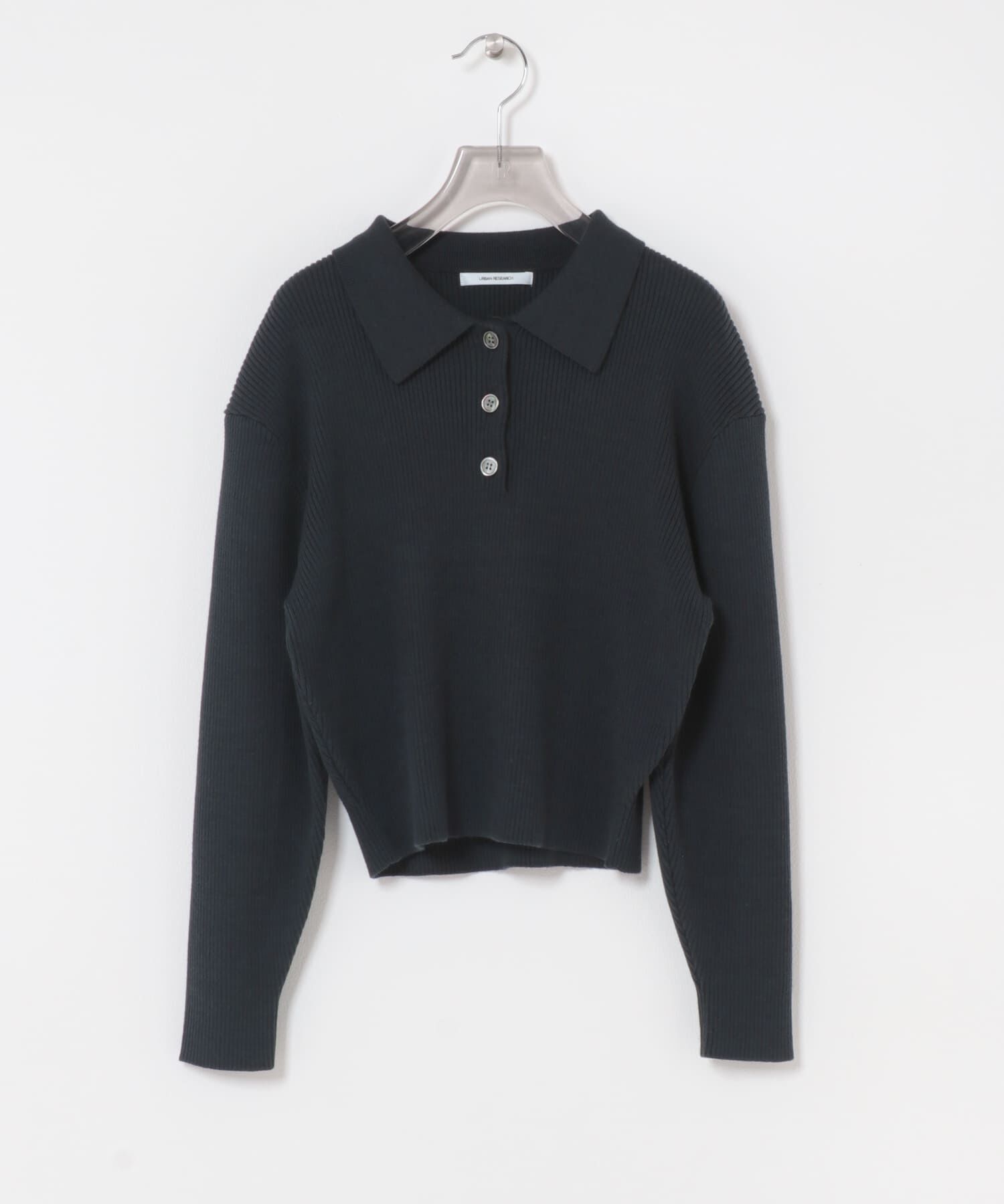 URBAN RESEARCH「コットンシルクポロ衿ニット」|ニット・セーター|