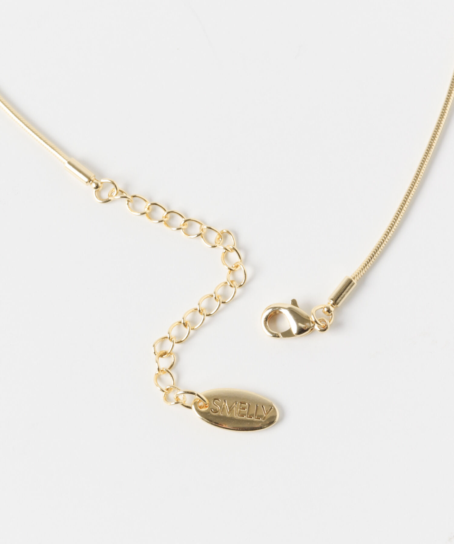 SMELLY「カーブメタルプレートネックレス」|ネックレス|