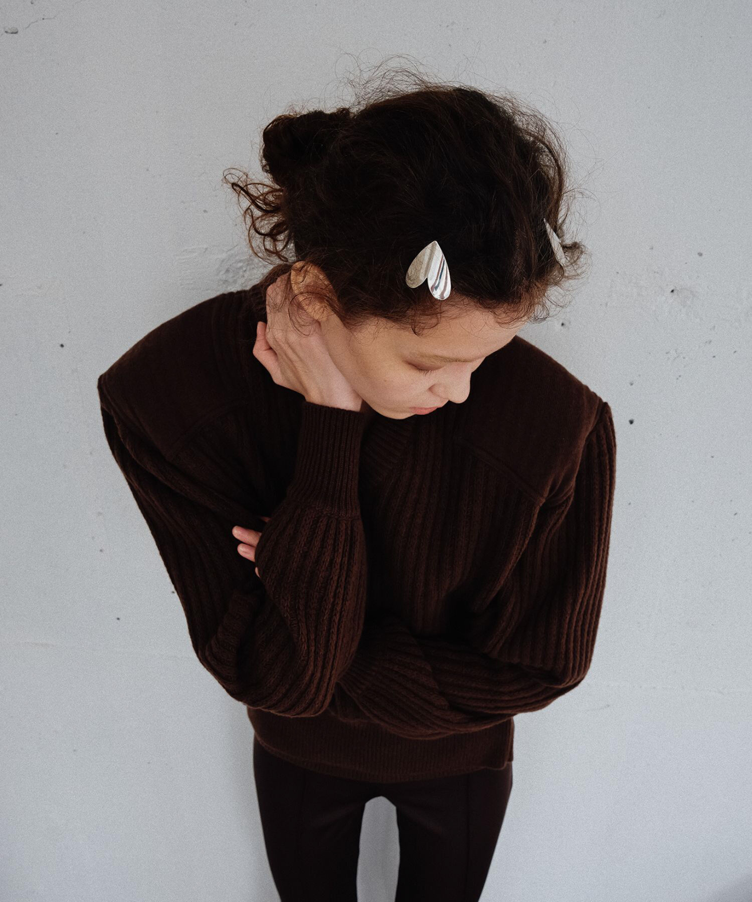 URBAN RESEARCH ROSSO「heyep　Heart Motif Hair Clips 2P」|ヘアゴム・シュシュ|シルバー