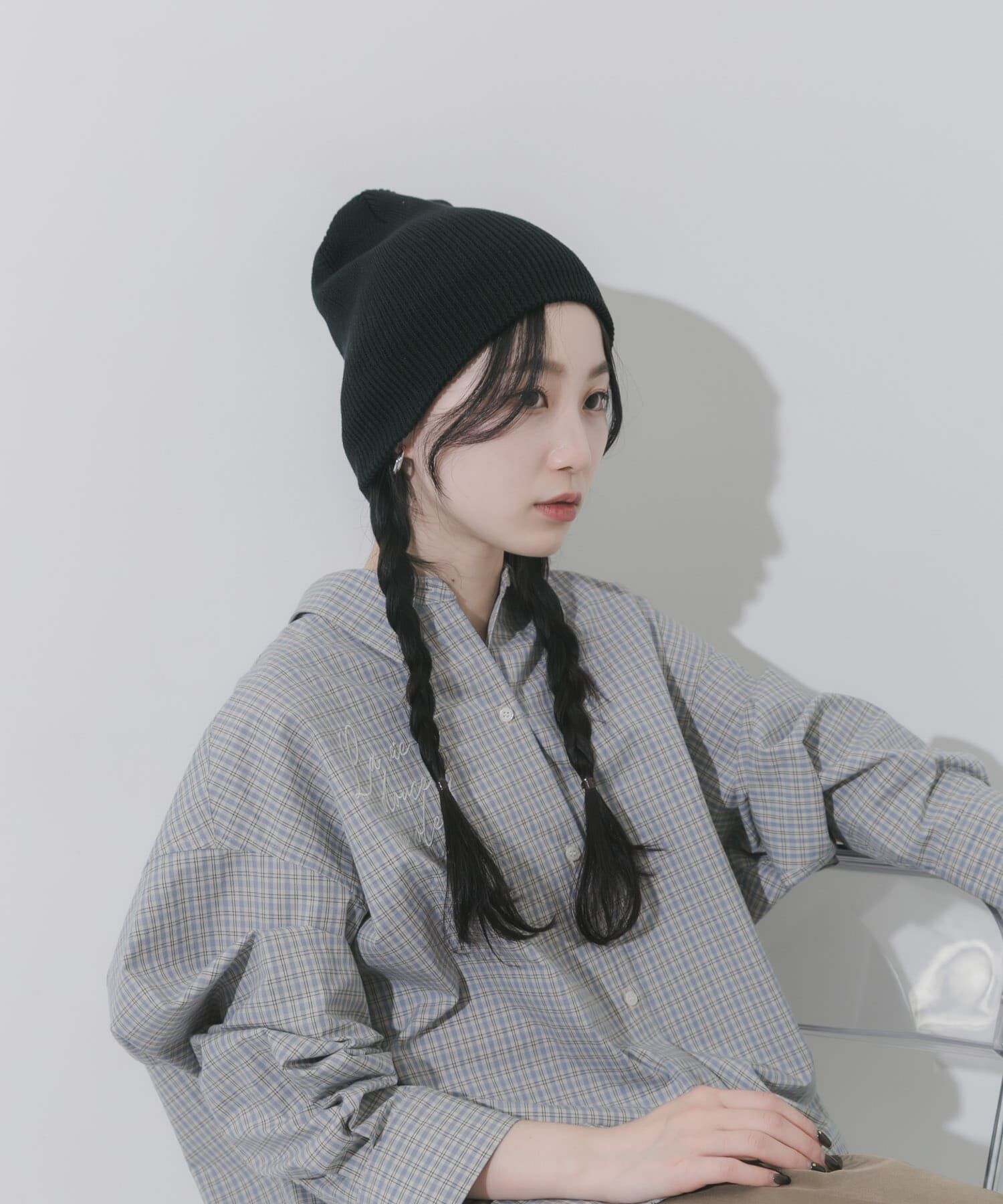 SMELLY「コットンリブビーニー」|ニット帽|