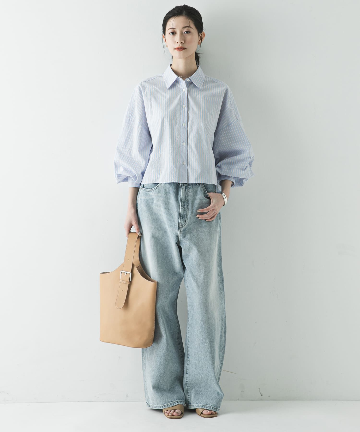 URBAN RESEARCH「スカーフ付きワイドショートシャツ」|シャツ・ブラウス|