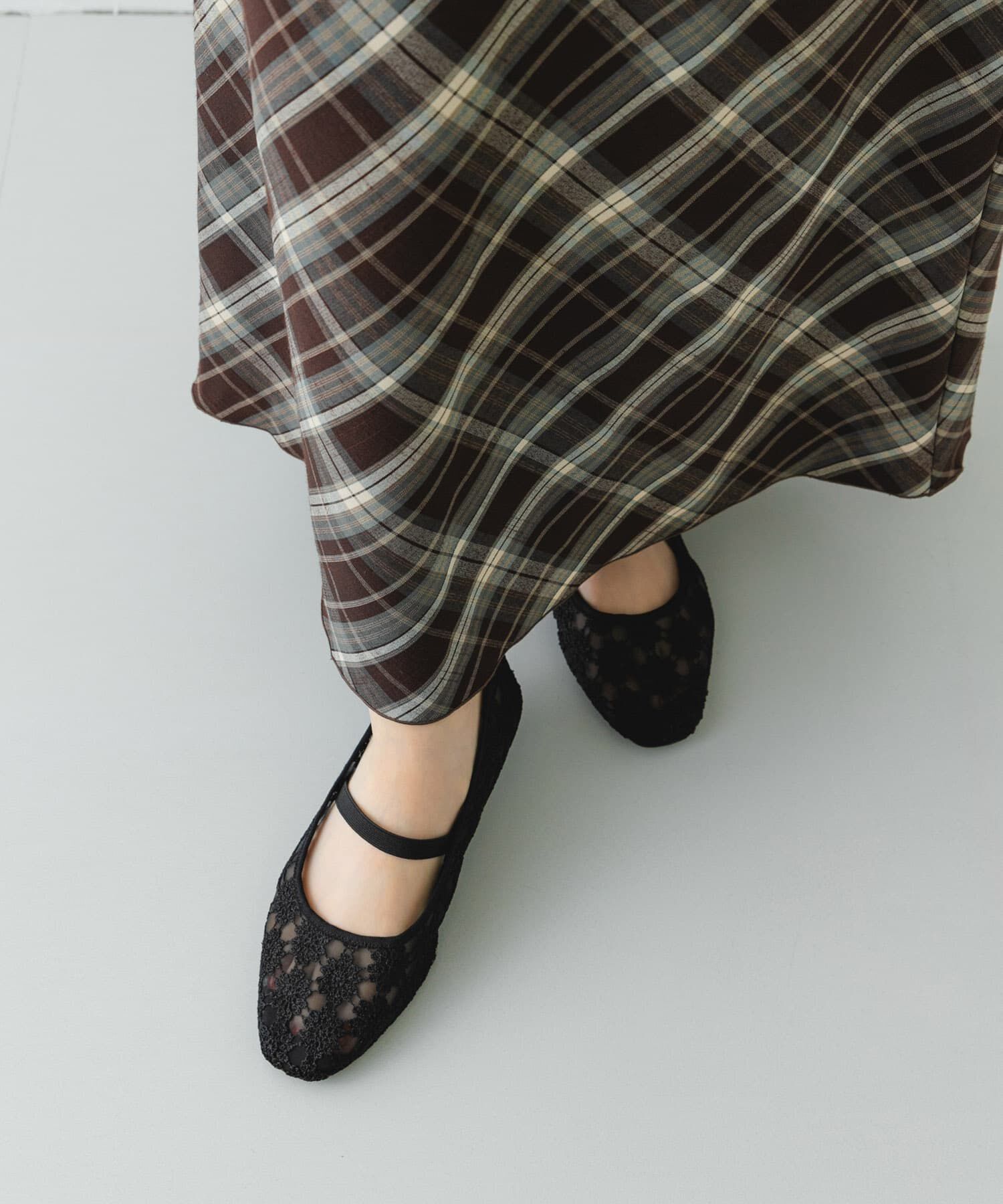 RODE SKO「フラワーシアーフラットシューズ」|バレエシューズ|