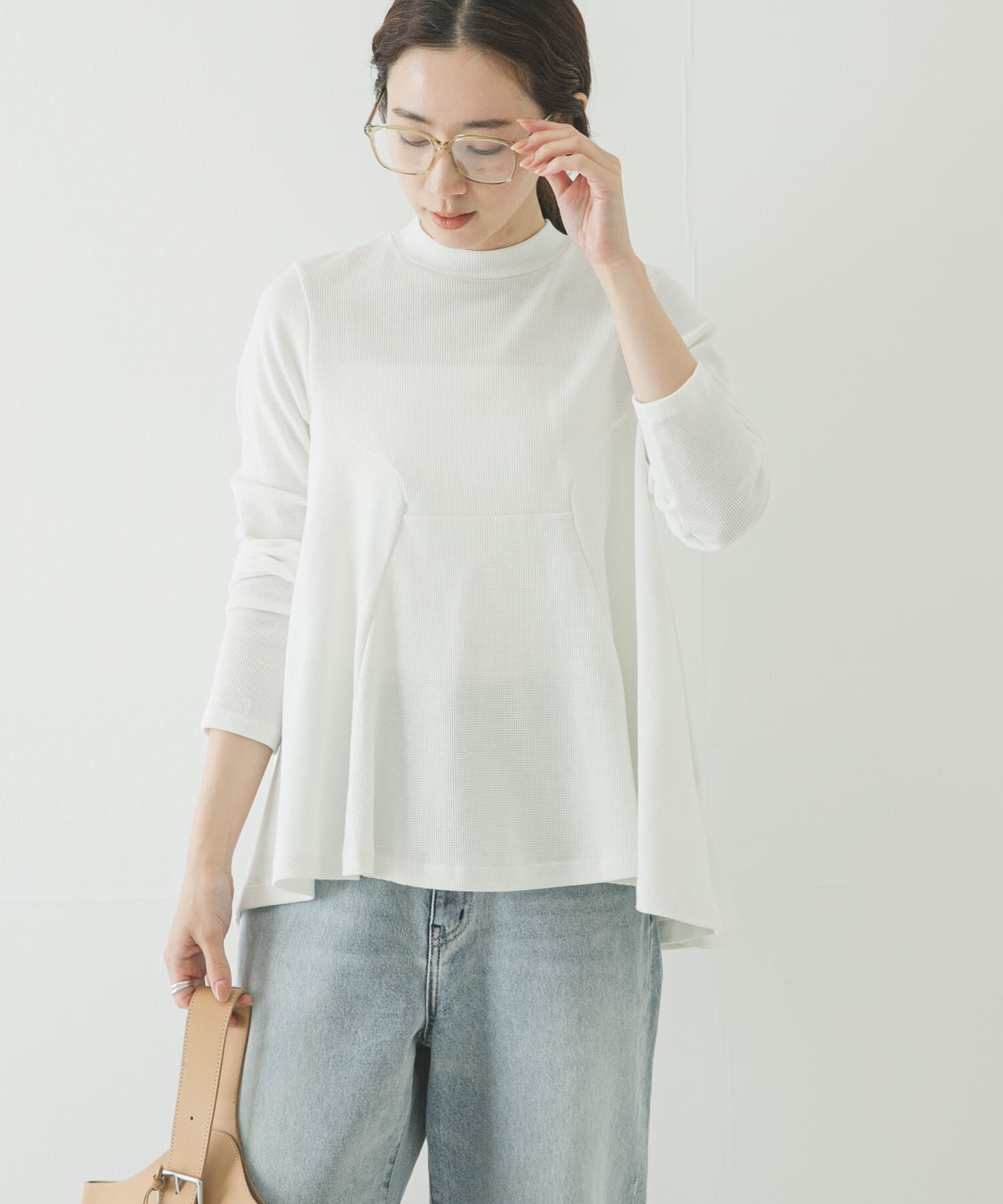 URBAN RESEARCH「NEW BALANCE　NB GREYペプラム長袖トップ」|Tシャツ・カットソー|