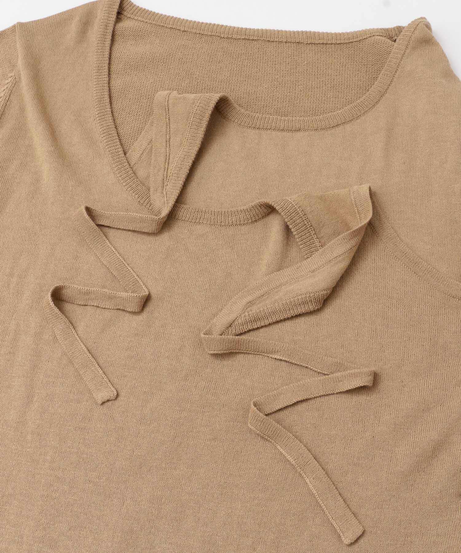  「ホルターネックレイヤードニット」|ニット・セーター|