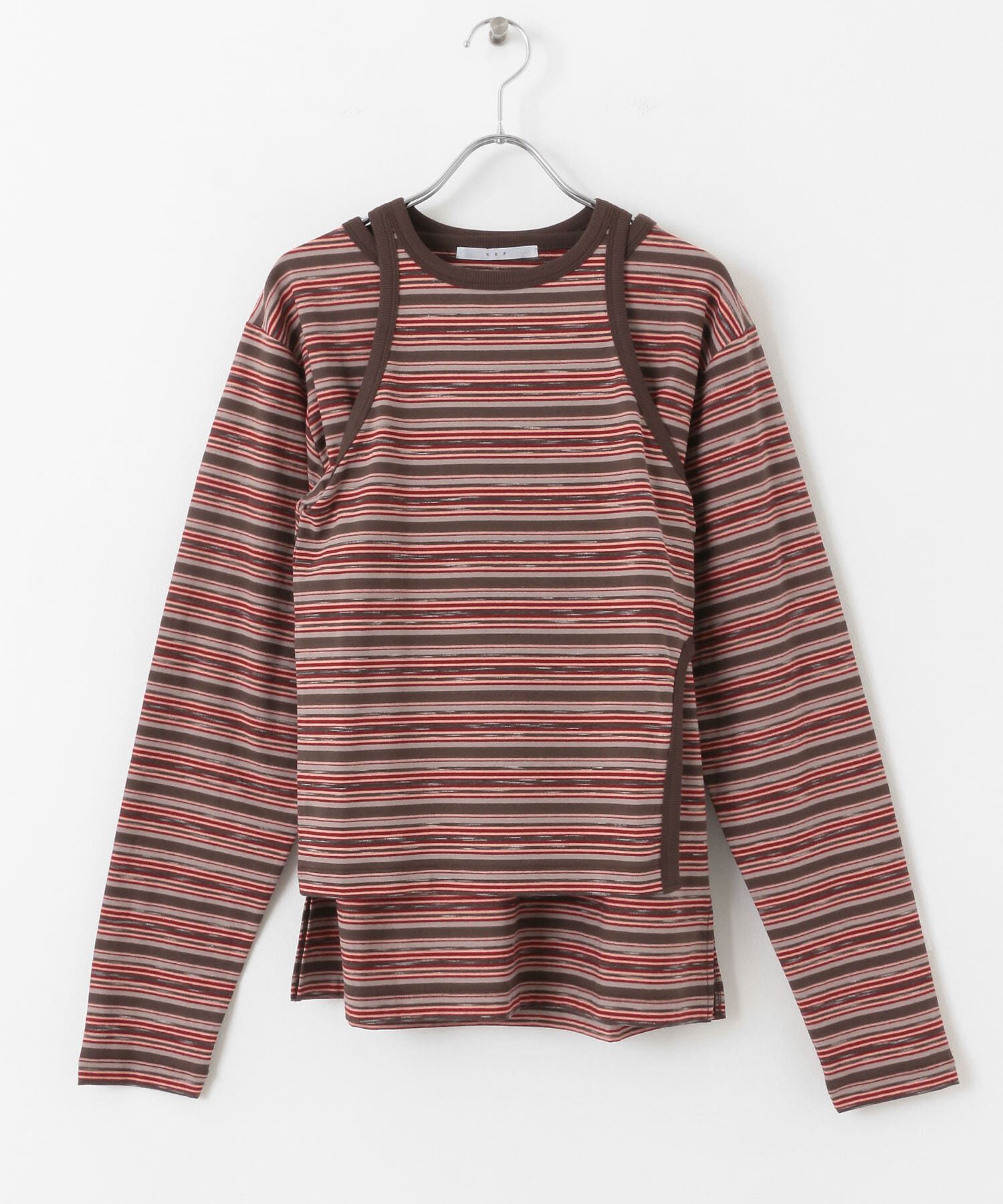  「ボーダータンクトップSETトップス」|Tシャツ・カットソー|