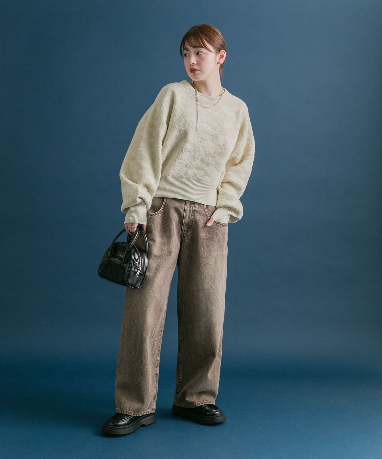  「マーブルジャガードニット」|ニット・セーター|