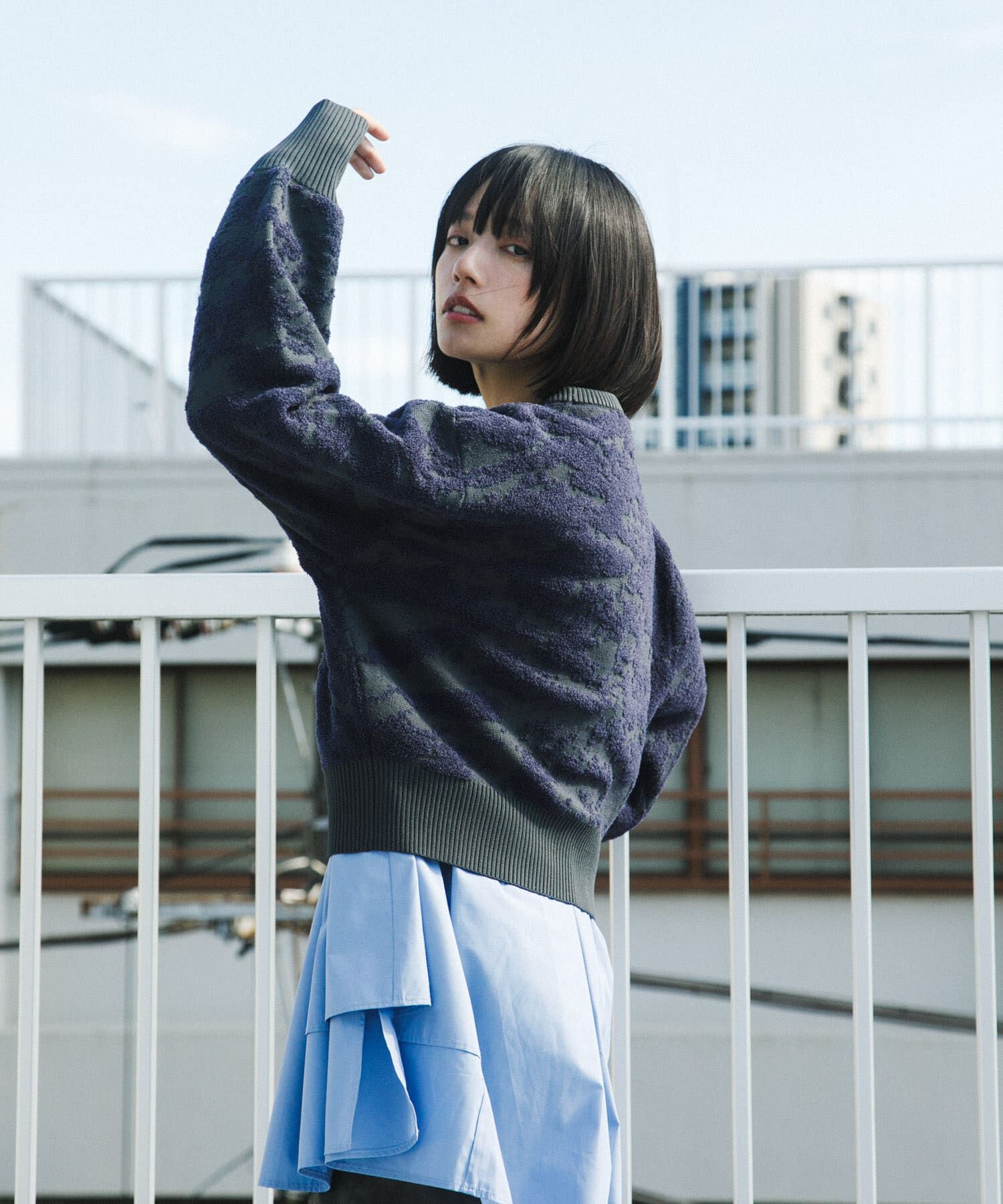  「マーブルジャガードニット」|ニット・セーター|