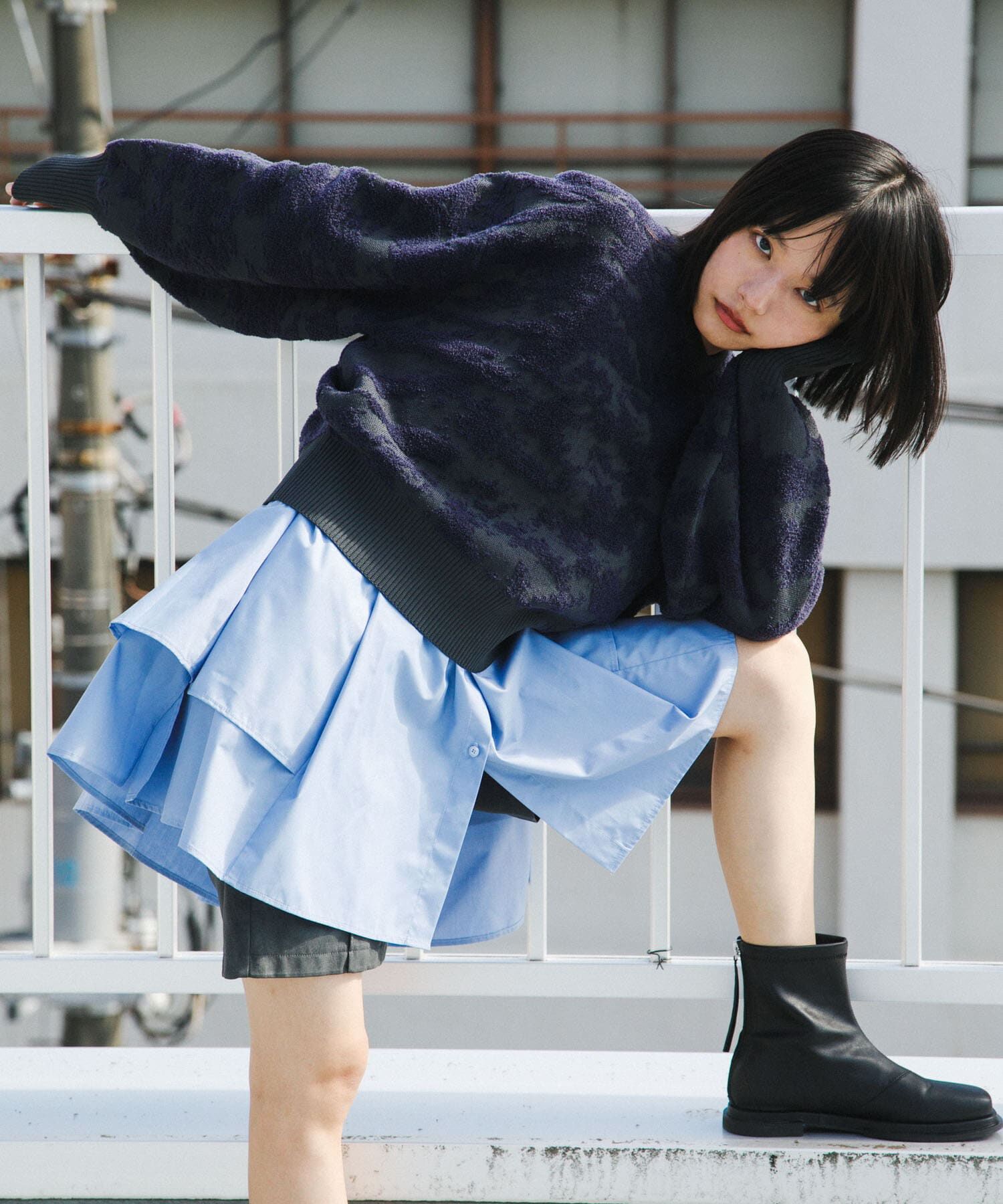  「マーブルジャガードニット」|ニット・セーター|