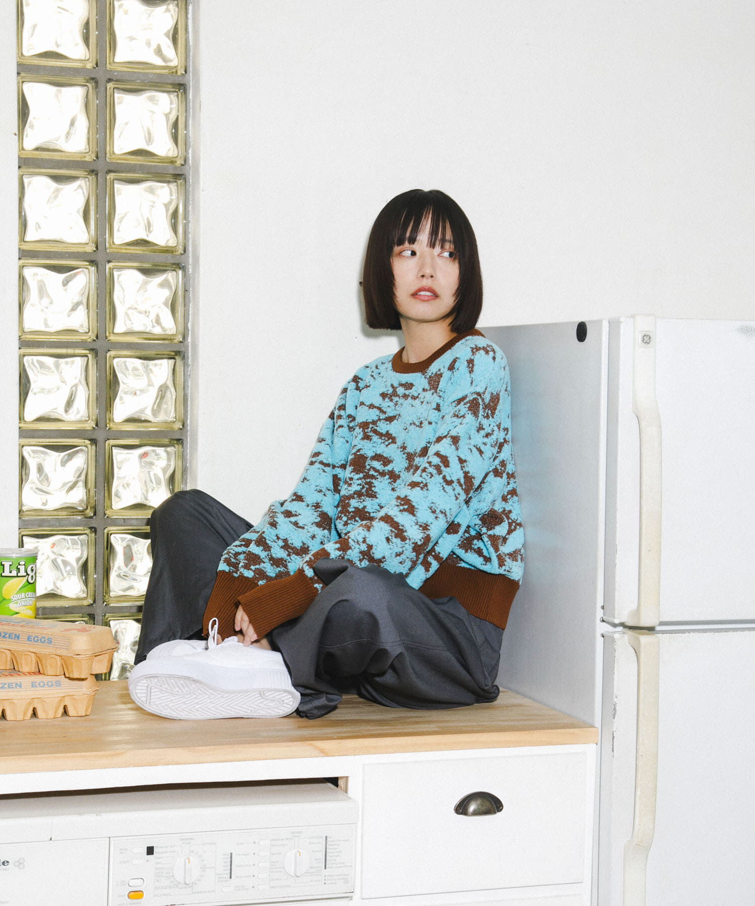  「マーブルジャガードニット」|ニット・セーター|