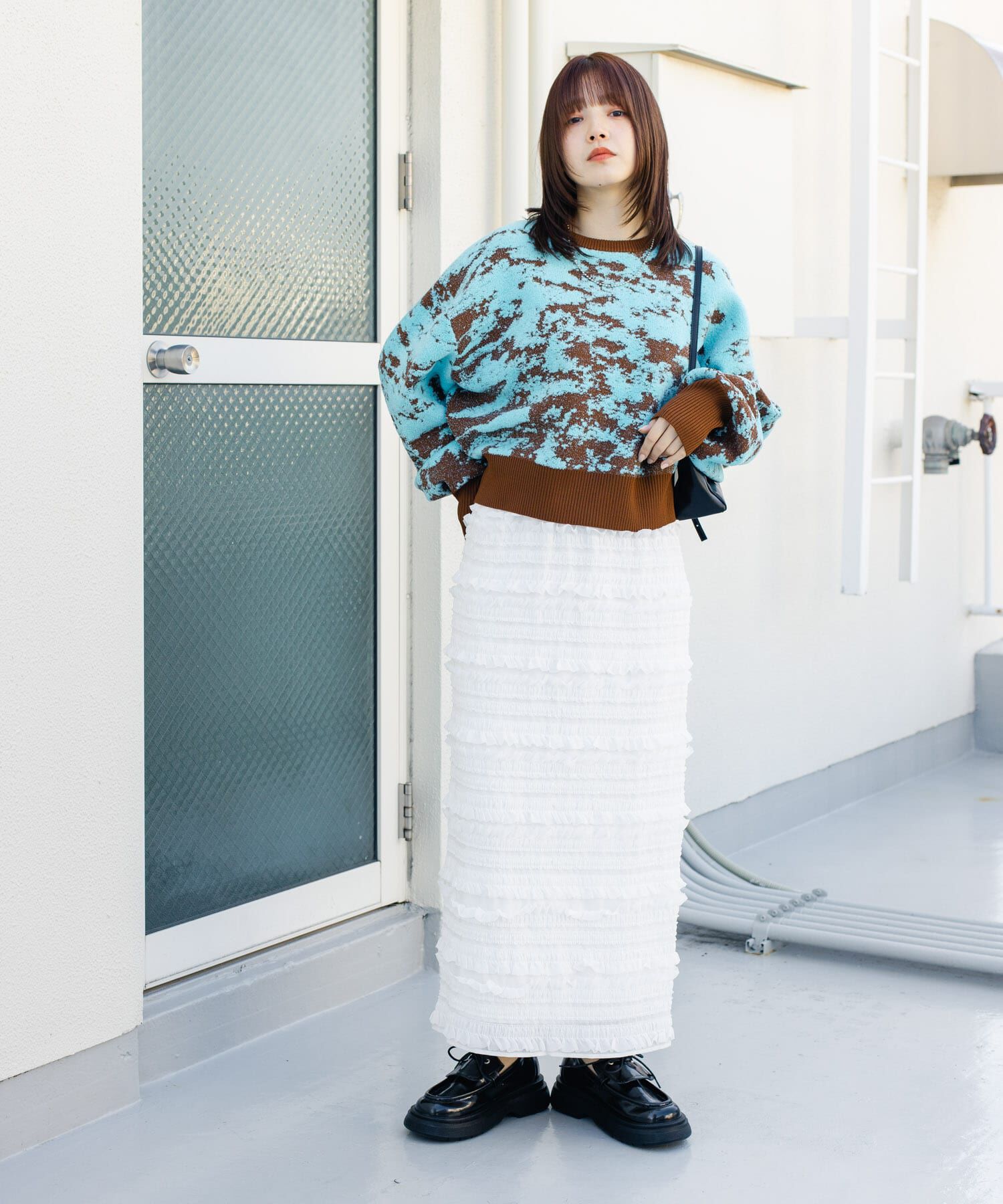  「マーブルジャガードニット」|ニット・セーター|