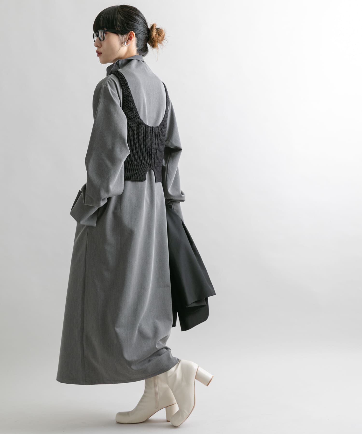  「ステッチデザインラウンドトゥブーツ」|ショートブーツ|