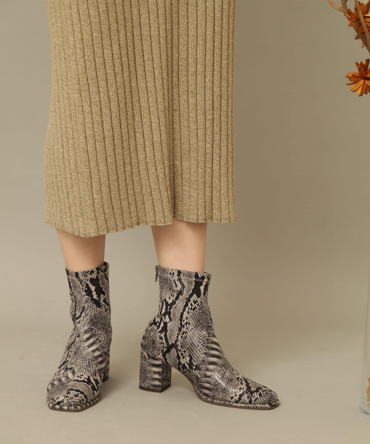 SENSE OF PLACE by URBAN RESEARCH「スクエアトウセンターシームストレッチブーツ」|ショートブーツ|