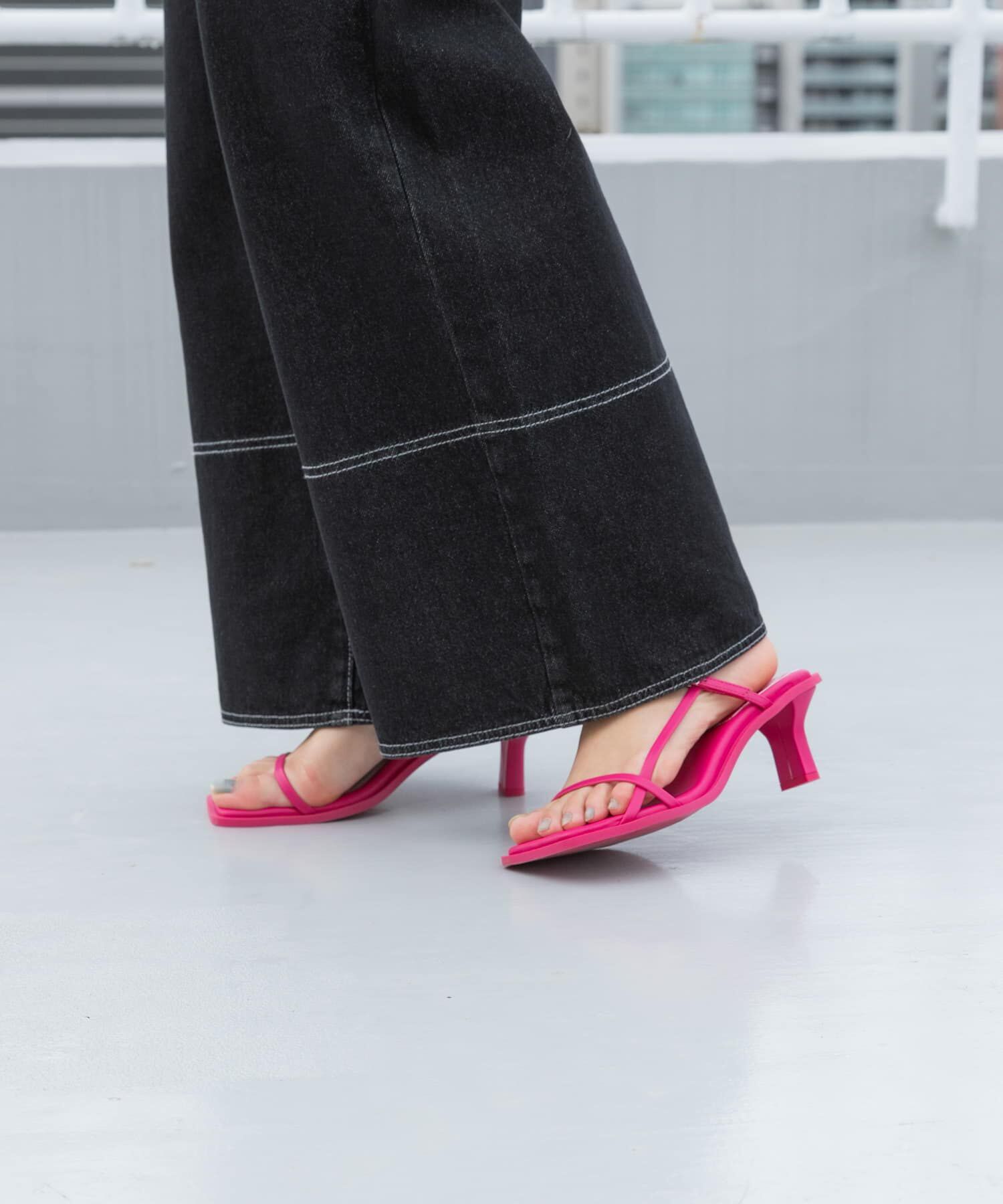 SENSE OF PLACE by URBAN RESEARCH「ワイドスクエアストラップサンダル」|サンダル|