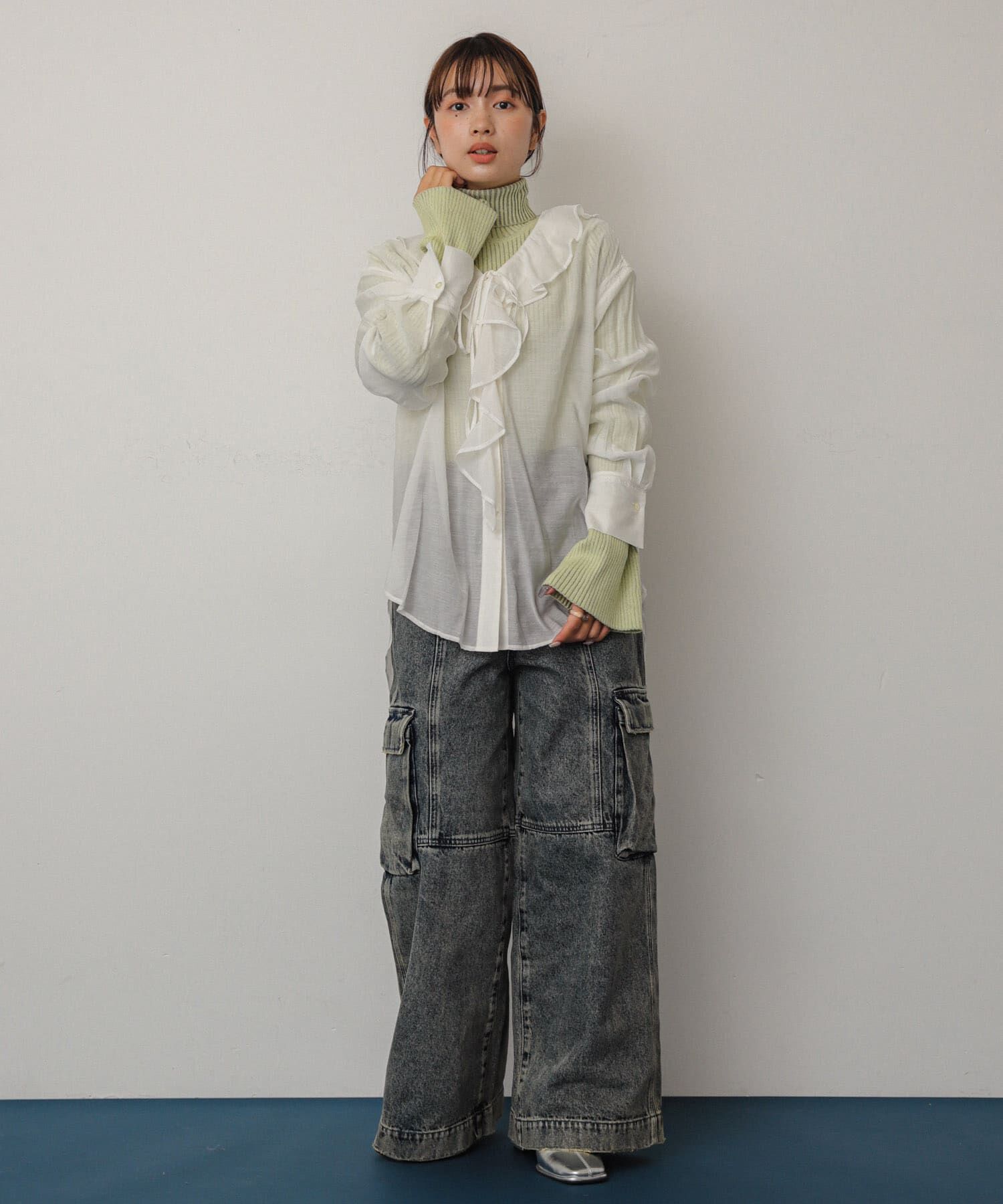 SENSE OF PLACE by URBAN RESEARCH「フリルカラーブラウス」|シャツ・ブラウス|