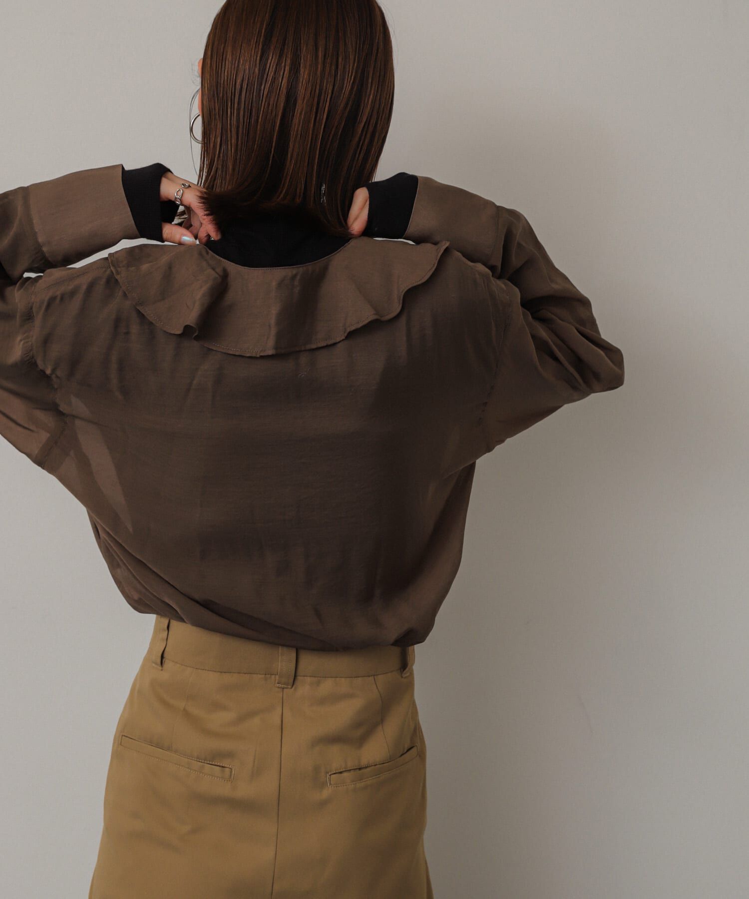 SENSE OF PLACE by URBAN RESEARCH「フリルカラーブラウス」|シャツ・ブラウス|