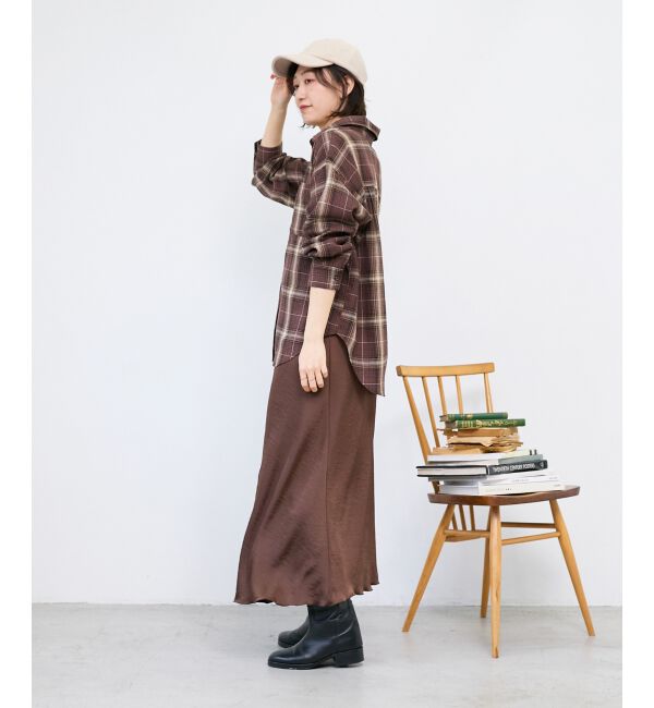  「《手洗い可能》チェックオーバーシャツ」|シャツ・ブラウス|