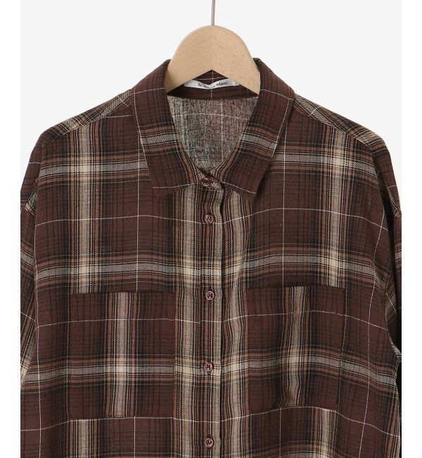  「《手洗い可能》チェックオーバーシャツ」|シャツ・ブラウス|