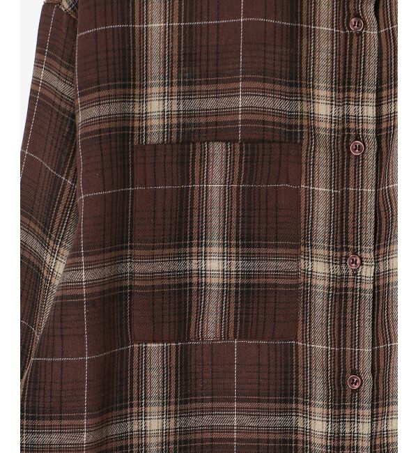  「《手洗い可能》チェックオーバーシャツ」|シャツ・ブラウス|