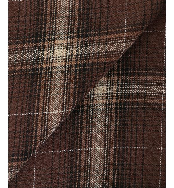  「《手洗い可能》チェックオーバーシャツ」|シャツ・ブラウス|